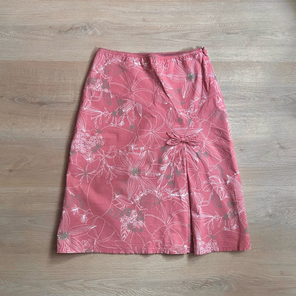 90’s Vintage Floral Pink Women's Skirt